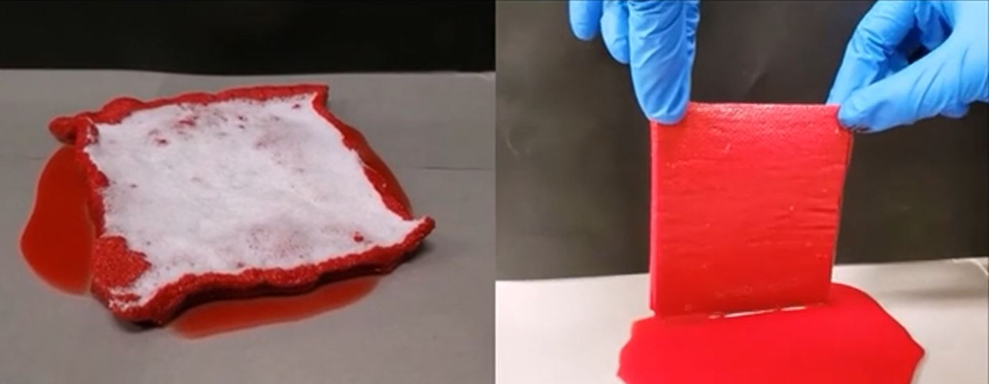 Los científicos dicen que en el futuro, las hojas de gel podrían reemplazar las toallas de papel.