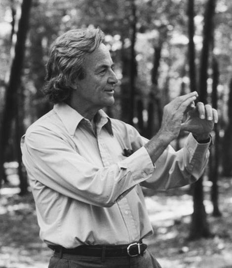 El físico estadounidense Richard Feynman en una foto de 1984