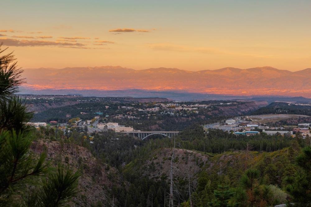 Vista del área donde se encuentra el Laboratorio Nacional de Los Álamos, EE.UU.