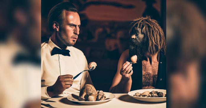 homo-sapiens-homem-frances-comendo-escargot-1 homo sapiens homem frances comendo escargot 1